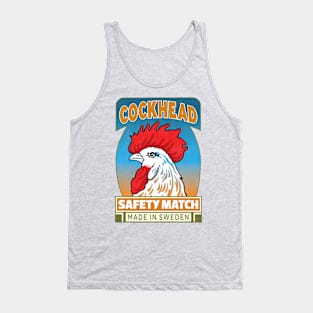 Cockhead Retro Matchbox Label #1 Tank Top